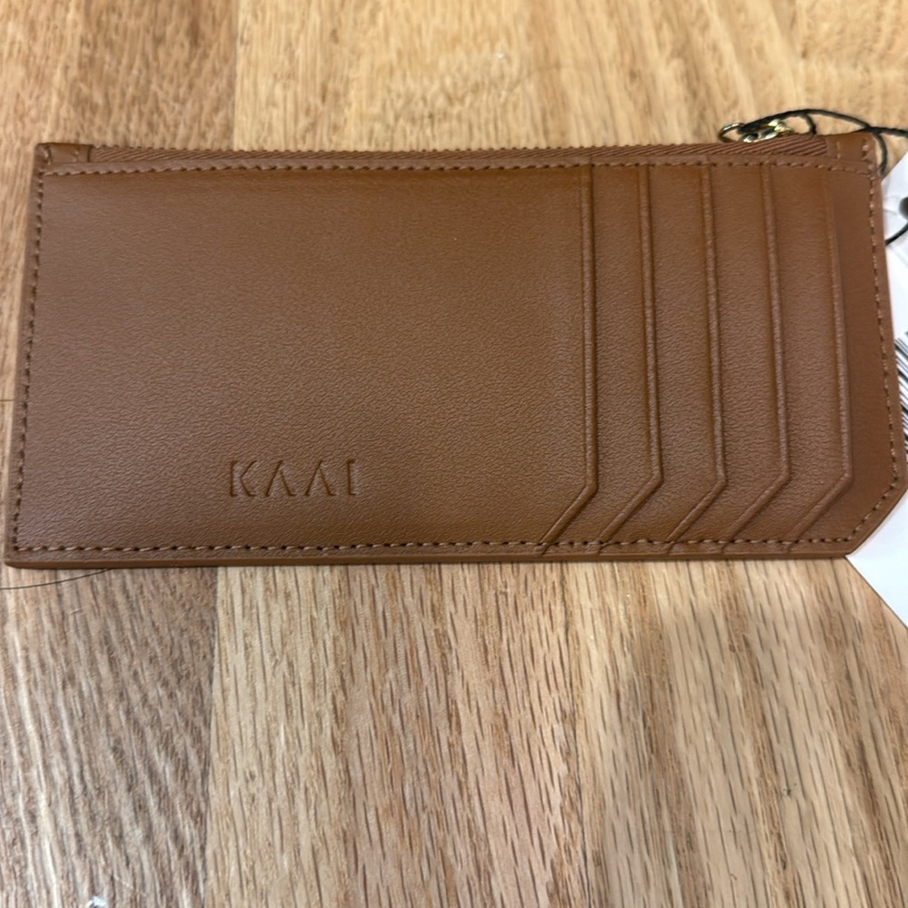 Kaai Brown Key Card Holder with Layered Design - Picture 2 of 3